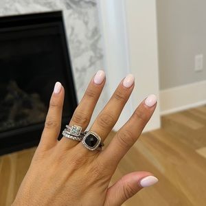 David Yurman Ring in Onyx size 7